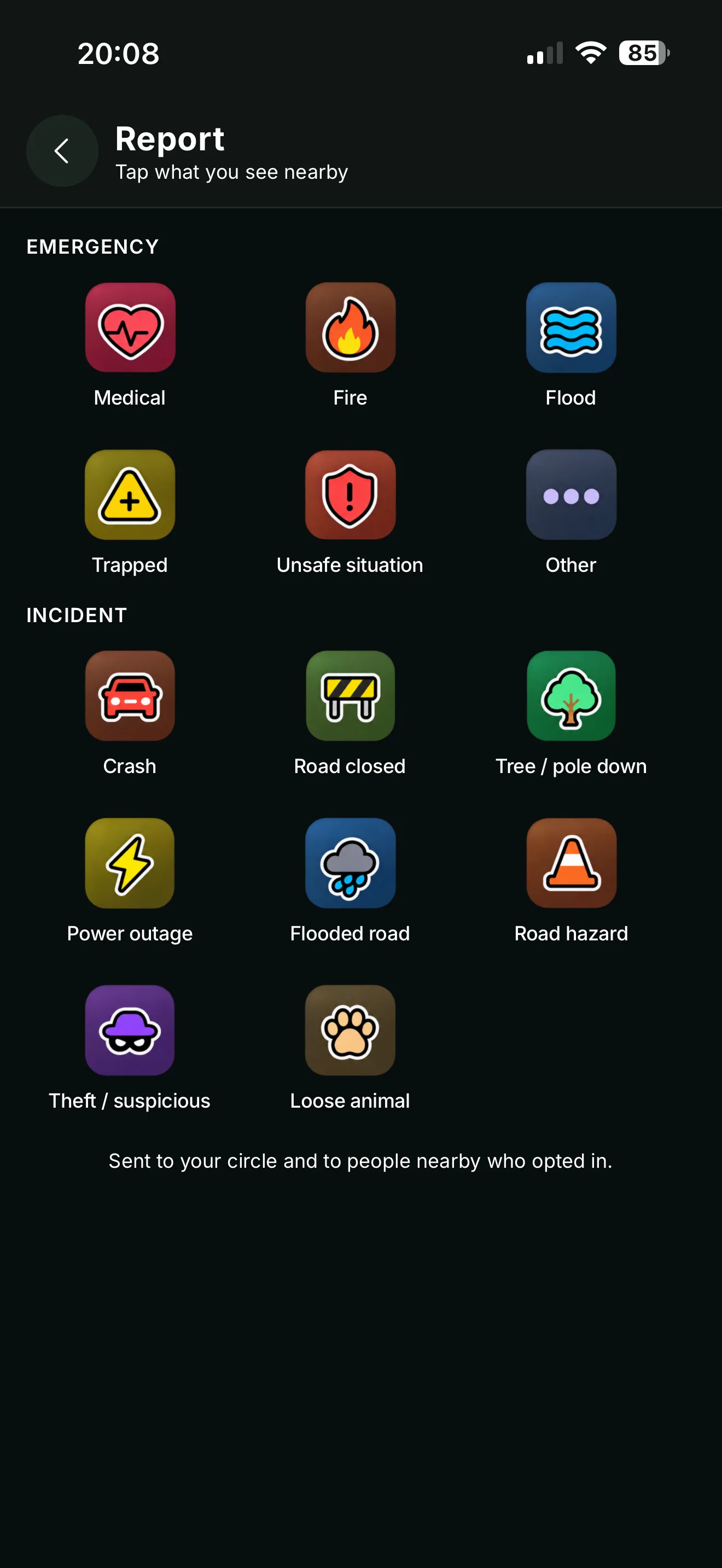 Oye Vecino — Create an alert