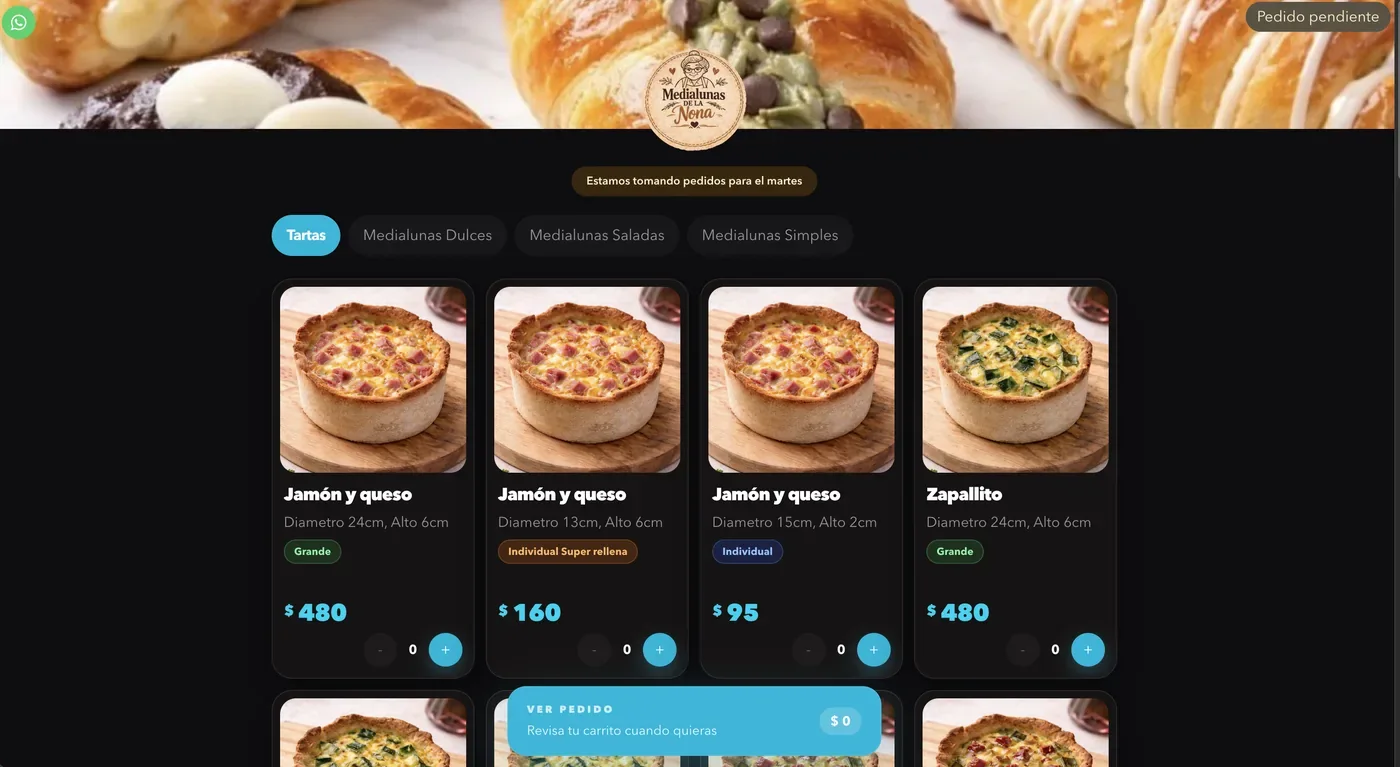 Medialunas Nona product screenshot